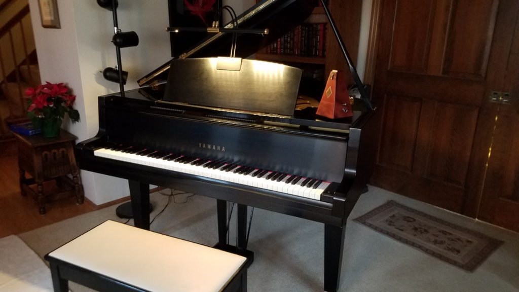 Grand Piano and empty bench